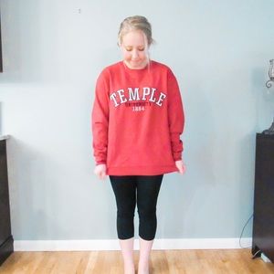 Champion Temple University Crewneck